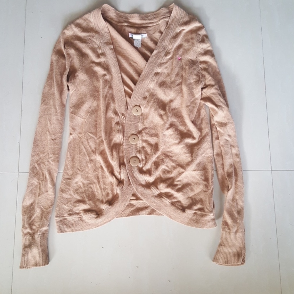 American Eagle tan cardigan